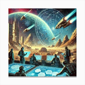 A Dynamic Scene Initial Goals Asterian Syndicate Canvas Print