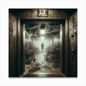 Creepy Hallway Canvas Print