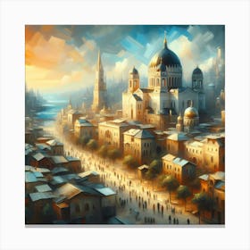 Fantasy City Canvas Print