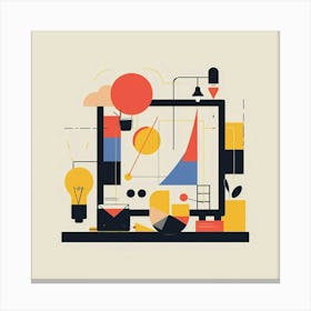 Illustration Of A Computer Screen 1 Canvas Print