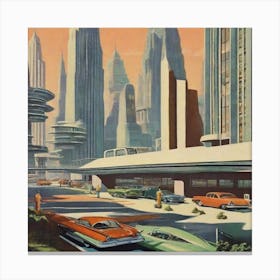 Futuristic City 11 Canvas Print