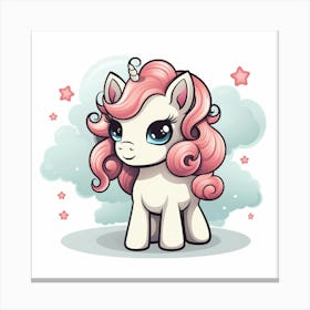 Cute Unicorn 503 Canvas Print