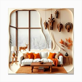 Living Room Decor Canvas Print