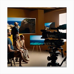 Tv Studio Canvas Print