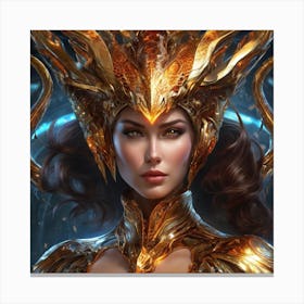 Golden Goddess hljf Canvas Print