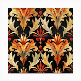 Ornate Floral Pattern Canvas Print