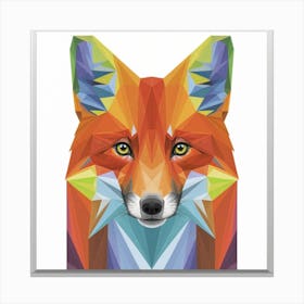 Geometric Fox Canvas Print