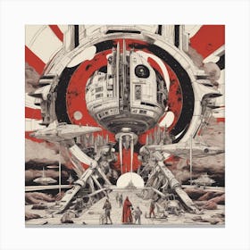 Star Wars Empire Glorious Dystopian Propaganda Art 10 Canvas Print