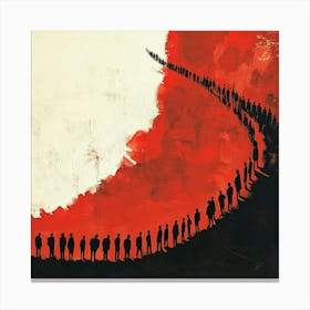 'The Red Line' Canvas Print