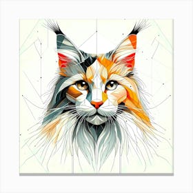 Feline Cat Creative Artwork Illustration 48 Canvas Print