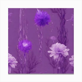 Violet Velvet Bloom Canvas Print