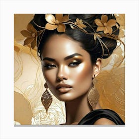 Golden Beauty Canvas Print