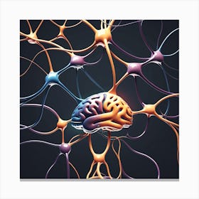 Neuron Brain Canvas Print