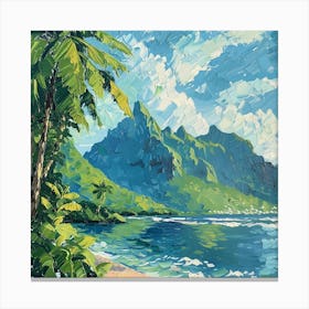 A Tahiti In French Polynesia Oil Painting Illust 1720357430 2 Canvas Print