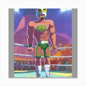 Lucha Libre Canvas Print