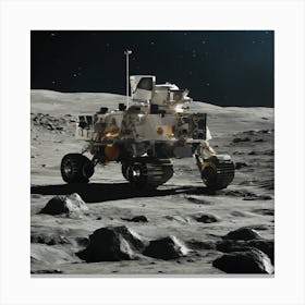 Rover On The Moon 8 Canvas Print