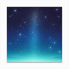 Night Sky With Stars 1 Canvas Print