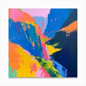 Colourful Abstract Runion National Park France 4 Canvas Print