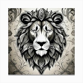 Lion Head 13 Canvas Print