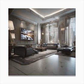 Luxury Living Room Canvas Print