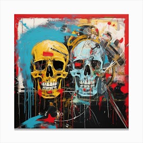 Two Skulls 2 Canvas Print