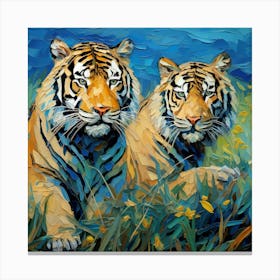 Tiger Couple Canvas Print