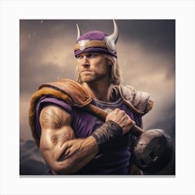 Minnesota Viking Warrior Canvas Print