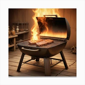 Bbq Grill 1 Canvas Print