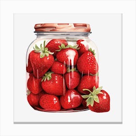 Strawberry Jar 7 Canvas Print