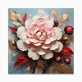 Camellia flower 7 Canvas Print