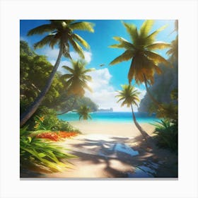 Tropical Beach 7 Canvas Print