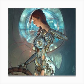 Robot Girl 1 Canvas Print