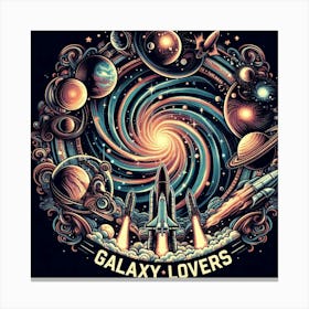 Galaxy Lovers Canvas Print