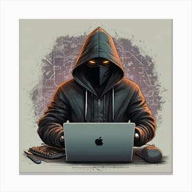 Default Hacker Hacking 0 Canvas Print