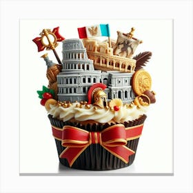 Rome Cupcake 2 Canvas Print