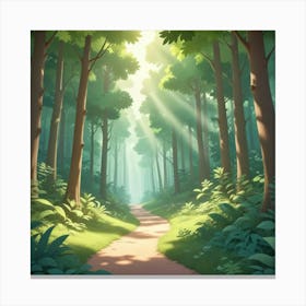 Path In The Forest 1 Canvas Print