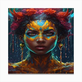 Splash Art (1) Canvas Print