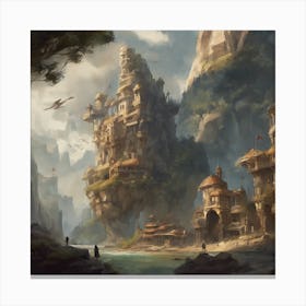 Fantasy City 97 Canvas Print