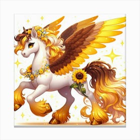 Sunflower Unicorn Stampe su tela