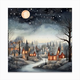 Celestial Noel Mirage Canvas Print