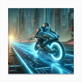 Tron Hd Wallpaper Canvas Print