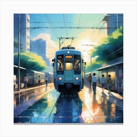 Life train Canvas Print