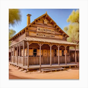 Old West Town Canvas Print