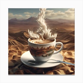 Coffee In The Desert 1 Canvas Print