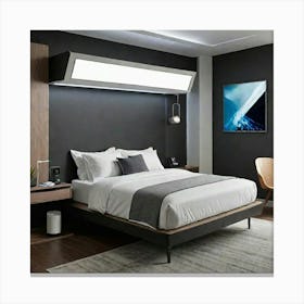 Modern Hotel Room Canvas Print