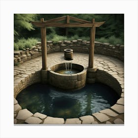 Pond In The Woods Canvas Print