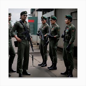 Army Soldiers Canvas Print