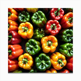 Colorful Peppers 17 Canvas Print