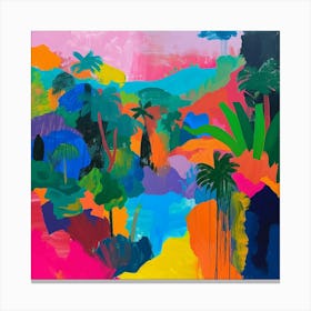 Abstract Travel Collection Dominica 3 Canvas Print