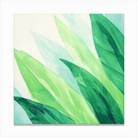 Watercolor Leaves 2 Canvas Print